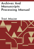 Archives_and_manuscripts_processing_manual