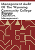 Management_audit_of_the_Wyoming_Community_College_System