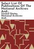 Select_list_of_publications_of_the_National_Archives_and_Records_Administration
