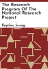 The_research_program_of_the_National_Research_Project
