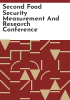 Second_Food_Security_Measurement_and_Research_Conference