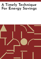 A_timely_technique_for_energy_savings