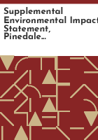 Supplemental_environmental_impact_statement__Pinedale_Anticline_Oil_and_Gas_Exploration_and_Development_Project__Sublette_County__Wyoming