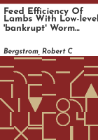 Feed_efficiency_of_lambs_with_low-level__bankrupt__worm_burdens