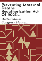 Preventing_Maternal_Deaths_Reauthorization_Act_of_2023