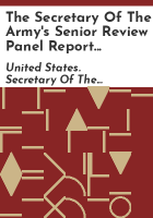 The_Secretary_of_the_Army_s_Senior_Review_Panel_report_on_sexual_harassment