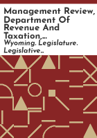 Management_review__Department_of_Revenue_and_Taxation__distribution_of_sales__use_and_gasoline_taxes