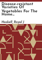 Disease-resistant_varieties_of_vegetables_for_the_home_garden