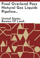 Final_Overland_Pass_natural_gas_liquids_pipeline_environmental_impact_statement