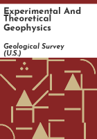 Experimental_and_theoretical_geophysics