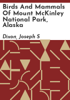 Birds_and_mammals_of_Mount_McKinley_National_Park__Alaska